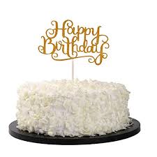 Don't like birthday cake with layers of frosting? Sunny Zx Happy Birthday Cake Cupcake Smash Candle Alternative Party Handmade Gold Glitter Buy Online In Jordan At Jordan Desertcart Com Productid 66733574