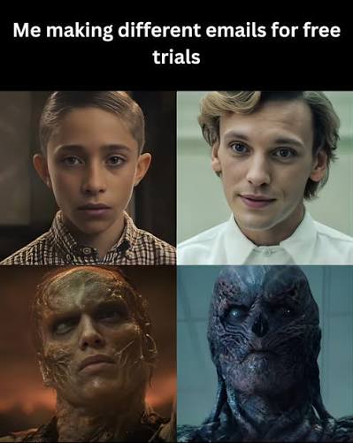 The evolution of a free trial addict. 👀 #EmailWizardry ...
