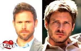 Matt Davis and Harrison Ford