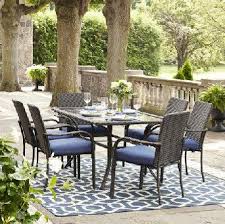 Hometrends Tuscany 7 Piece Dining Set Walmart Canada Blue Patio Furniture Patio Patio Dining Set