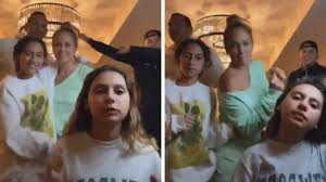 Jennifer lopez and alex rodriguez joined the chorus of celebrities trying to entertain their public during the coronavirus pandemic. Jennifer Lopez And Alex Rodriguez Go All Out With Their Kids Dancing To Early 2000s Hits On Tikto Gossips And Fashion Gossips And Fashion