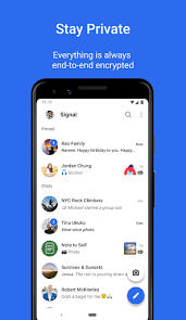 If you start a new conversation you need to select 'secret chat' to. Signal Private Messenger Apps On Google Play