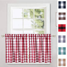red kitchen curtains  curtains & drapes