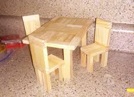 Dining Chairs Same Jenga Pieces 48pcs Used To Make 4 Chairs Dollhouse Chair Dollhouse Furniture Dollhouse Projects