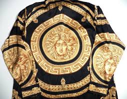 Explore the new season shirts collection or shop bestsellers. Versace Italy Style Mens Large Medusa Head Print 100 Silk Shirt Gold Yellow Black Baroque Atelier Vintage Rare H Versace Shirts Silk Shirt Men Versace Fashion