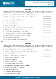 Possessives Possessive Adjectives Possessive Pronoun Possessives