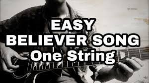 Believer By Imagine Dragons In One String Acoustic Guitar Youtube