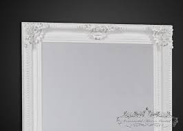 Bevelled elegant hand made large white ornate mirror 5ft10x2ft10 177cmx86cm. Extra Large White Mirror Ornate White Mirror