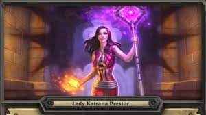 Hearthstone - NEW HERO Lady Prestor (Onyxia) Emotes and Animations - YouTube