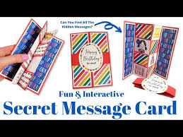 Fold one piece of card in half to make your open and shut card. Secret Message Card Mixed Up Craft