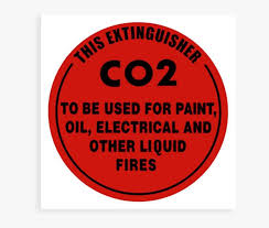 Fire equipment safety signs are used to indicate the location of fire fighting equipment. Co2 Fire Extinguisher Signs Png Png Image Transparent Png Free Download On Seekpng