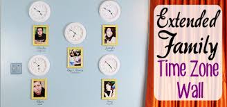 Looking for photo wall clock ideas or how to hang family photos on wall?. Extended Family Idea Make A Time Zone Clock Wall