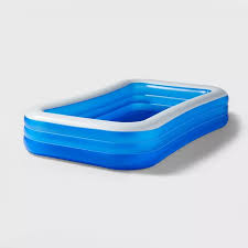 10 X 22 Deluxe Rectangular Family Inflatable Above Ground Pool Sun Squad In 2020 In Ground Pools Family Pool Inflatable Pool
