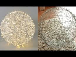 Mit metallkugeln und einer kette können sie auch schöne windspiele für die terrasse oder den garten basteln. Drahtkugelleuchte Selber Basteln Youtube