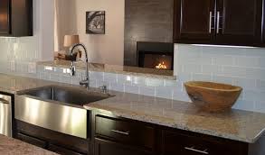 glass tile backsplashes by