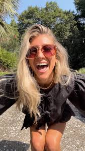 Morning coffee is better outside!! 🌤️☕️💚, ., Top: @poshstatesboro ,  Beaded Earrings & layer necklace: @karli_buxton , Shorts: @rollasjeans ,  Sunnies: @freepeople , ., ., ., ., #summerootd ...