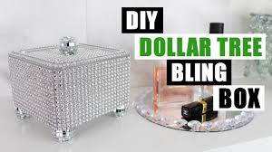 Diy Dollar Tree Bling Storage Box Diy Glam Home Decor Dollar Store Diy Diy Dollar Tree Decor Dollar Tree Diy