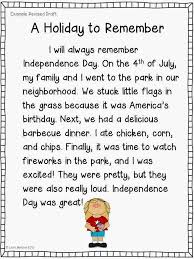 Personal Narrative Writing A Holiday To Remember For 1st And 2nd Grades Narrative Writing Personal Narrative Writing Writing