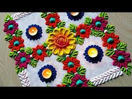 Dasara Diwali Special Rangoli With Swastik Design Youtube Special Rangoli Rangoli Designs Latest Colorful Rangoli Designs