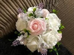 Your small bouquet of flowers will certainly delight them with it's miniature size that's cute and perfect for small bouquet delivery today. Wedding Bouquet Small White Lavender Light Pink White Roses Berries Ebay