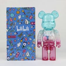 Bearbrick 400% BILIBILI Vinyl 28 cm Cool Bear Figure ...