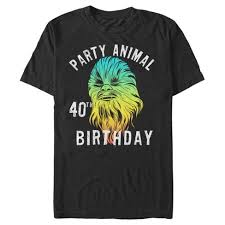 4.7 out of 5 stars. Men S Star Wars Chewie Party Animal 40th Birthday Color Portrait T Shirt Target