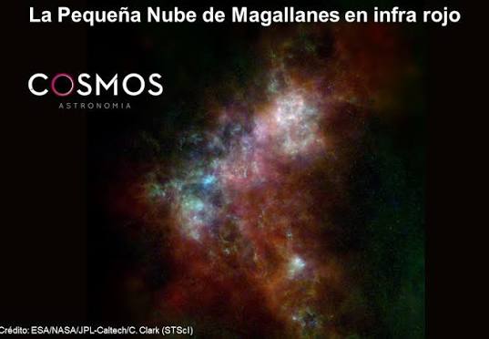 La Pequeña Nube de Magallanes en infra rojo ** La Pequeña Nube de Magallanes  es un satélite de la Vía Láctea, que contiene alrededor de 3 mil millones  de estrellas. Esta