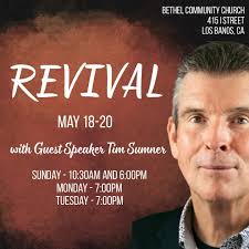 🔥 REVIVAL is HERE! 🔥 It all kicks off TOMORROW at 10:30 AM with Pastor Tim  Sumner bringing a powerful word 📖 You DON'T want to miss what God is about  to