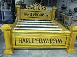 Harley Davidson Headboard Go Look At My Harley Davidson Board Harley Davidson Beds Harley Davidson Decor Harley Davidson Harley