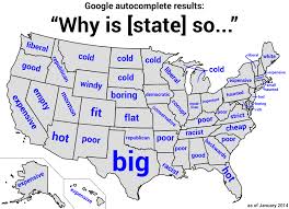 The united states of america lies in north american continent and comprises of 50 states. Why Is Pennsylvania So Haunted The U S According To Autocomplete Funny Maps Funny Memes Amazing Maps