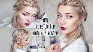 If you have long hair, you can continue the braid around the back, or with short hair, you can create a braid on each side and into a tieback, or do what the hairstyles are beautiful any way to style them! Easy Cute Winter Braid Hairstyle Youtube