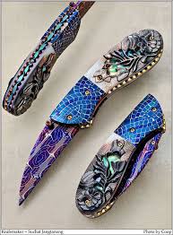 Sharp By Coop Gallery Of Handmade Knives Beautiful Design And Colors Need In 2020 Pretty Knives Handmade Knives Knives And Swords