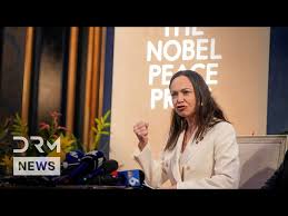 FULL PRESSER: Nobel Laureate Machado Demands Global Action to Cut Funds  Propping Up Maduro | AC1G - YouTube