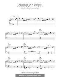 Adventure Of A Lifetime Coldplay By C Martin G Berryman J Buckland W Champion On Musicaneo Coldplay Lifetime Adventure