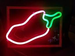 Red Chili Pepper Neon Sign 14x10 Ebay Hottest Chili Pepper Neon Signs Red Hot Chili Peppers