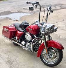 Hd Road King Cvo Candy Color 16 Inch Ape Hanger Harley Davidson Bikes Harley Davidson Ape Hangers