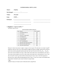Kali ini, saya akan berbagi lagi materi dan lks matematika kelas xii ipa semester 1, yaitu mengenai matriks. Doc Lembar Kerja Siswa Lks Materi Matriks Fauzi Yasharsujud Academia Edu