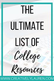 College Resources Creatively Lauren Blog Resources College Resources Study Tips For Students