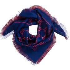 Be careful not to rub or twist the scarf too hard, as well as not to let it soak for hours in the water. Gucci Blue Red Gg Scarf 90cm Childrensalon