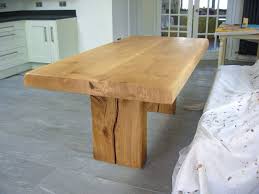 4.2 out of 5 stars 49. Pedestal Base Dining Table With Waney Edge Rustic Oak