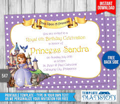 Well youre in luck because here they come. Sofia The First Birthday Invitation 1 By Templatemansion On Deviantart