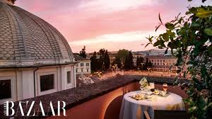 Hotel de russie rome garden. Bazaar On Location Of July And August S Cover Shoot Location