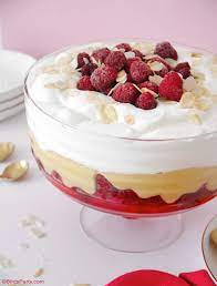 Classic English Trifle With Store Cupboard Ingredients And Frozen Raspberries Recipe Trifle Recipes Easy Traditional Trifle Recipe Trifle Desserts