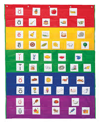 Learning Resources Rainbow Pocket Chart 33 1 2 L X 42 H Inches
