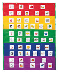 learning resources rainbow pocket chart 33 1 2 l x 42 h inches