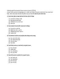 This is often because people feel one study found that women who score a 9 or greater on the edinburgh postnatal depression scale were 30 times more likely to have postpartum. Fillable Online Edinburgh Postnatal Depression Scale Epds Answer These Questions During Pregnancy Or Within Your Babys First Year To Determine If You Need More Help Fax Email Print Pdffiller