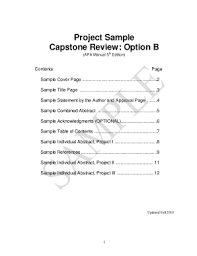If you are citing authors as sentence subjects, the order is as you choose. 18 Printable Sample Abstract For Project Forms And Templates Fillable Samples In Pdf Word To Download Pdffiller