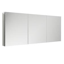 Modern style economic bathroom cabinet modern for apartment bathroom vanity. Fresca 59 Inch W X 36 Inch H Frameless Recessed Or Surface Mounted Tri View Bathroom Medic The Home Depot Canada
