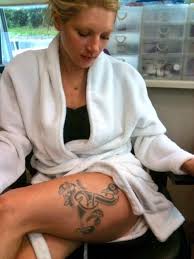 Temporary tattoos to inspire yourself or others through words, phrases & designs Vikings Lagertha And Her Thigh Tattoo