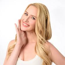 Amazon.com : DIGUAN Synthetic Hair Braided Headband Wide Plaited Braids  Hairpiece Women Girl Beauty accessory, 55g (Dark Golden Blonde) : Beauty &  ...